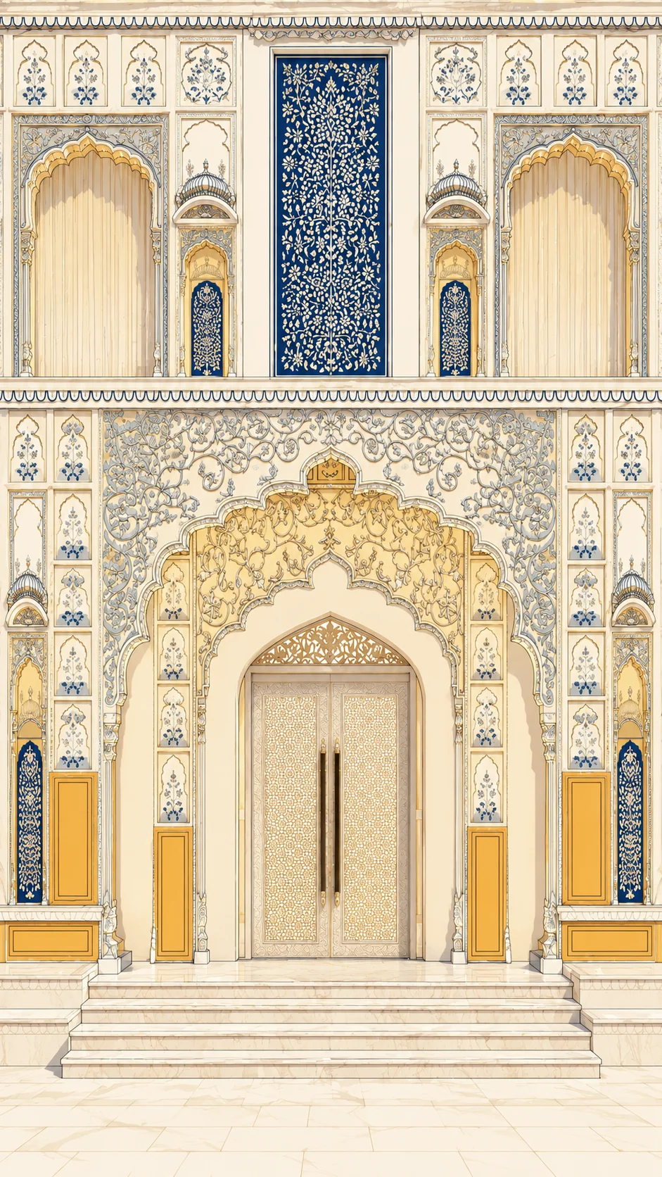 Wedding invitation door